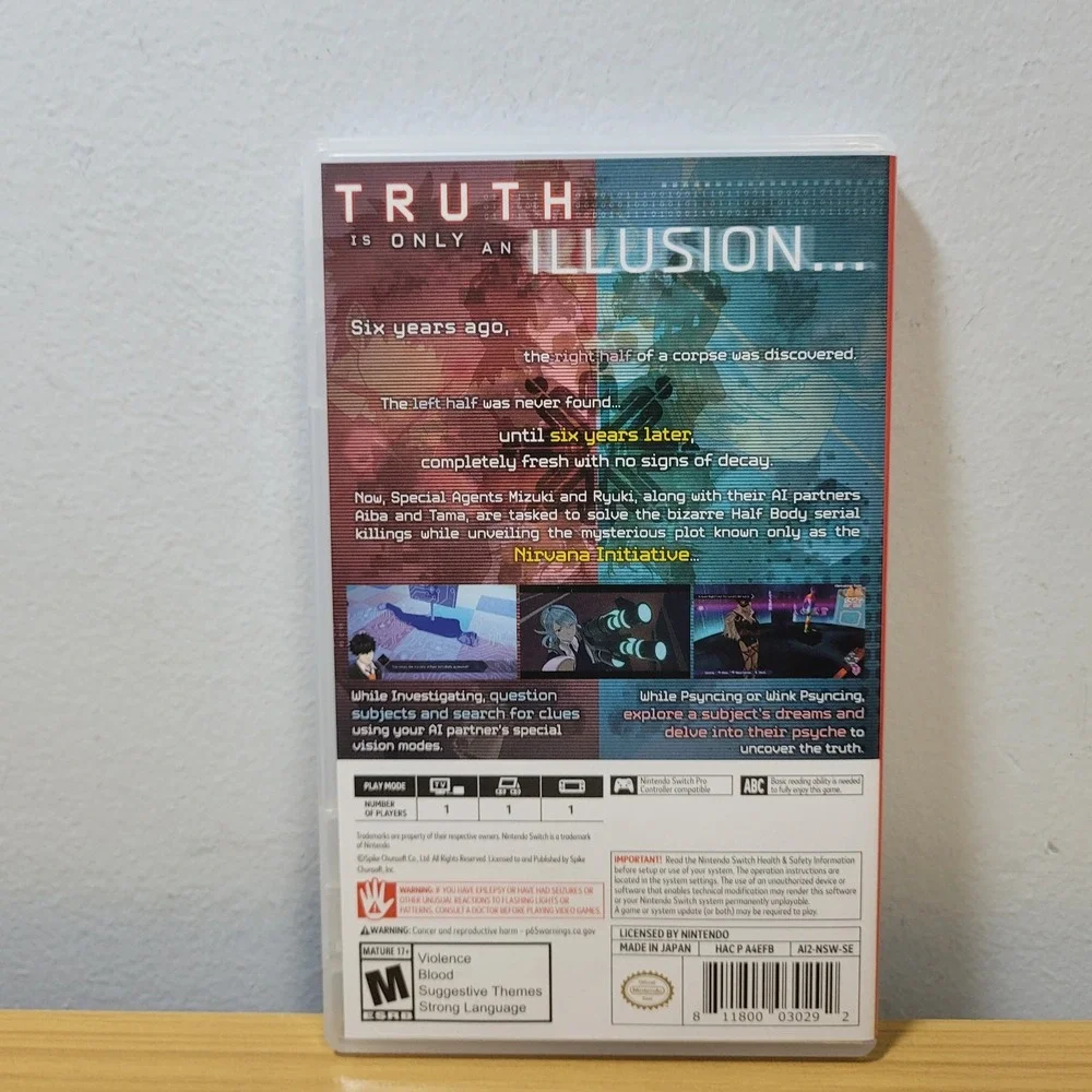 AI: The Somnium Files: Nirvana Initiative (Nintendo Switch, 2022)